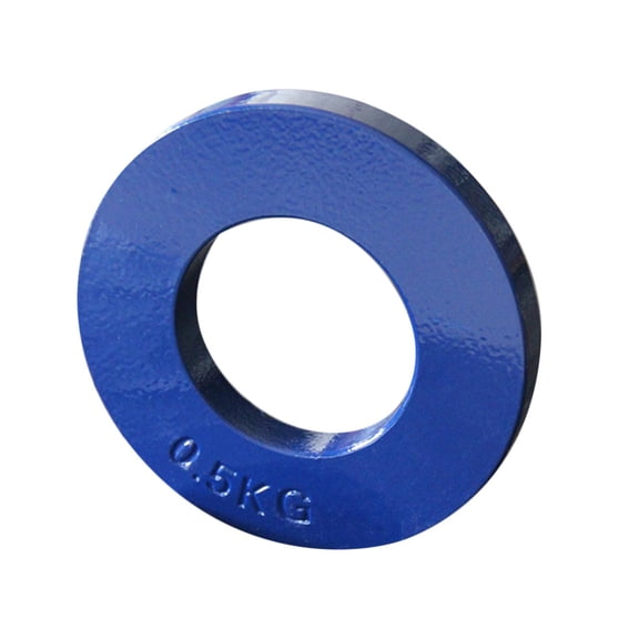 harayaa Steel Fractional Weights, 2'' Standard Barbell Power Lifting Micro Weight Plates Blue .5kg