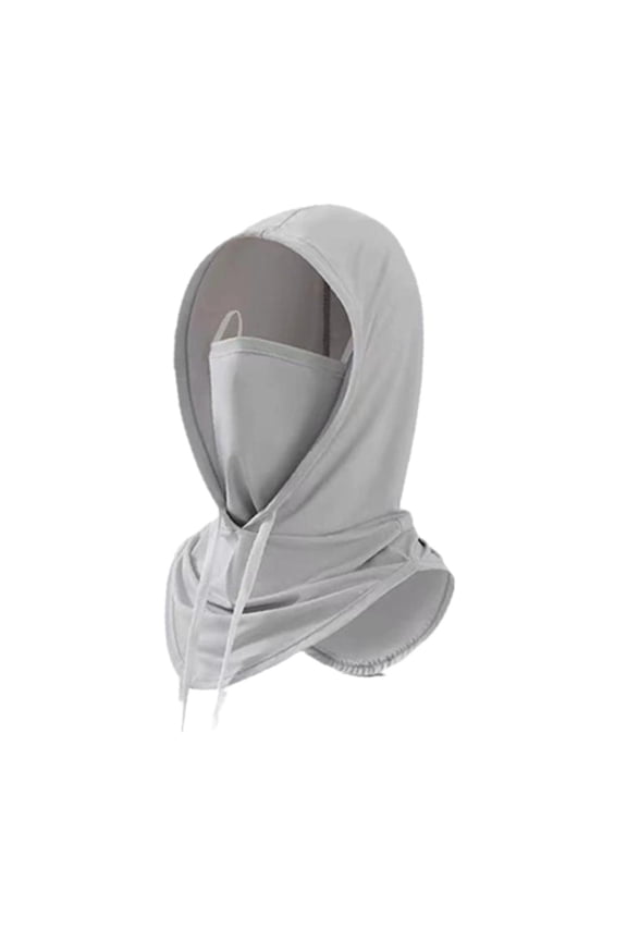 Sun Protection Face Covering Balaclava Face for Landscaping Gift Sports Light Grey