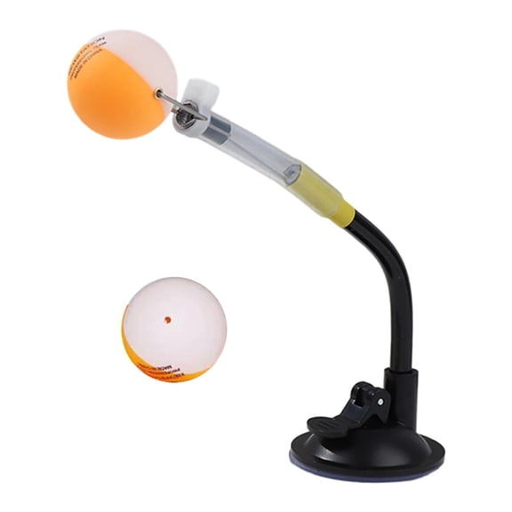 harayaa Table Tennis Training Robot with Balls Hand Coordination Practice Suction Cup Mount Ping Pong Ball Machine for Home Beginners