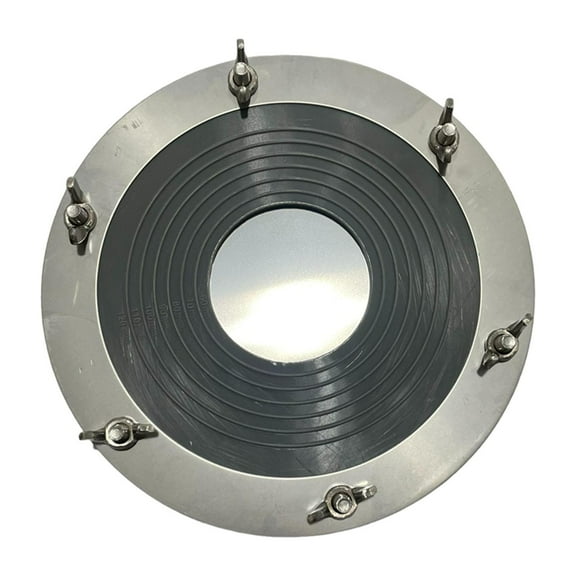 harayaa Tent Stove Jack Round Base Flexible High Temperature Resistant Flue Flashing Black