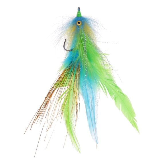 harayaa Trout Salmon Steelhead Fly Fishing Streamer Flies Saltwater Green with Hook