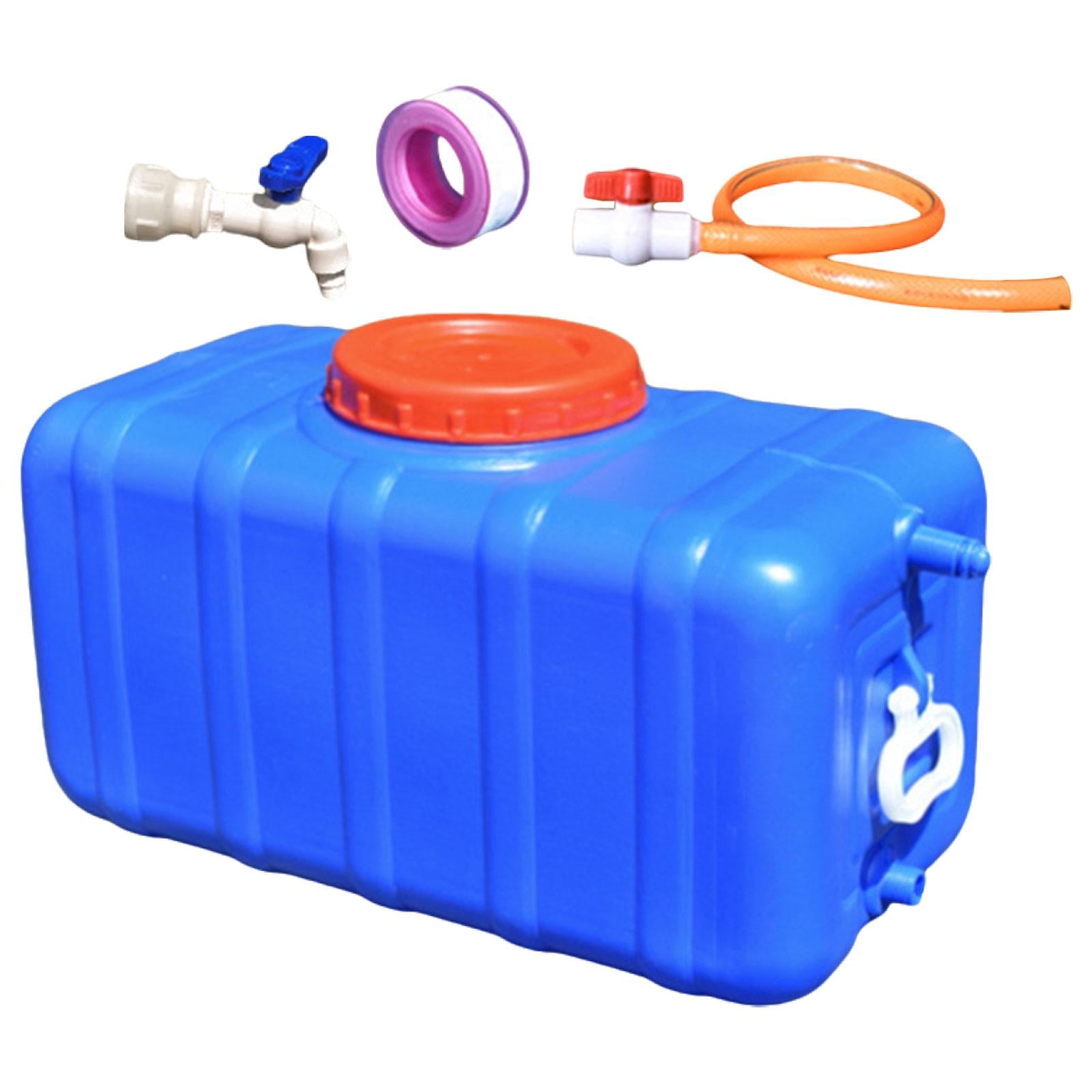 harayaa Utility Water Tank Reusable Horizontal Storage Bucket for Camping Garden Car blue 47.5kg