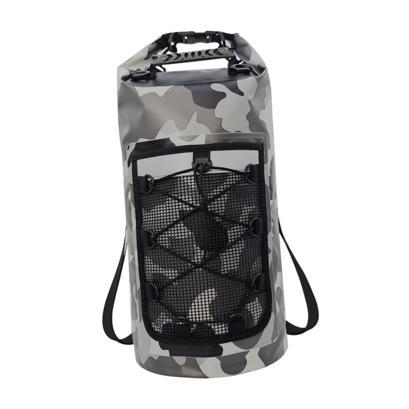 harayaa Waterproof Bag Multifunctional Dry Backpack Dry Bag with Comfortable Handle Mesh Gray