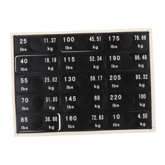 harayaa Weight Stack Labels Exercise Equipment Accessories Universal Weight Stickers