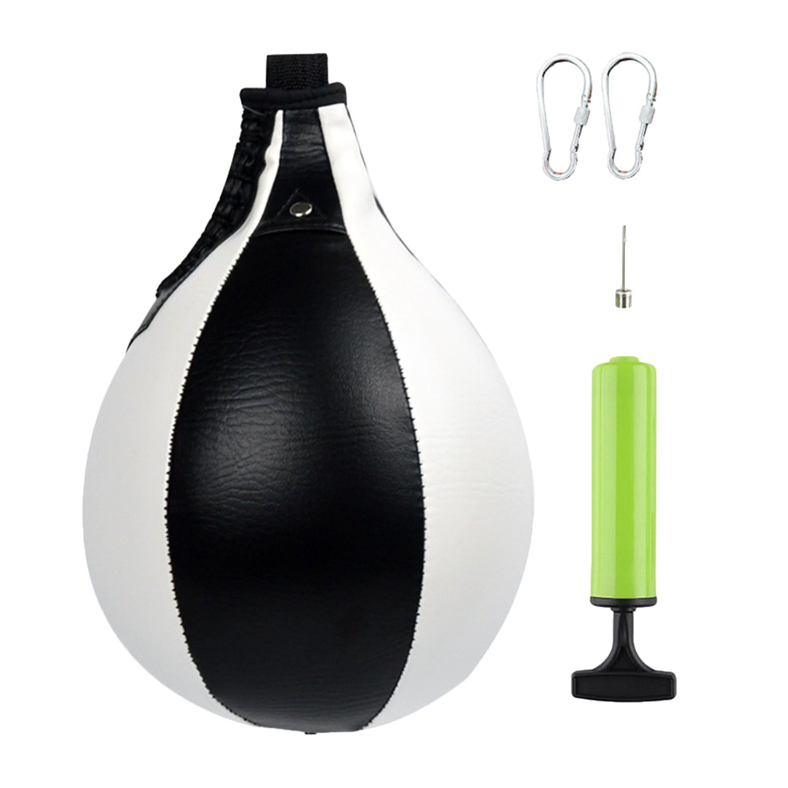 harayaa package, Heavy Duty PU Leather Hanging Swivel for Boxing, MMA, boxeo en Black White