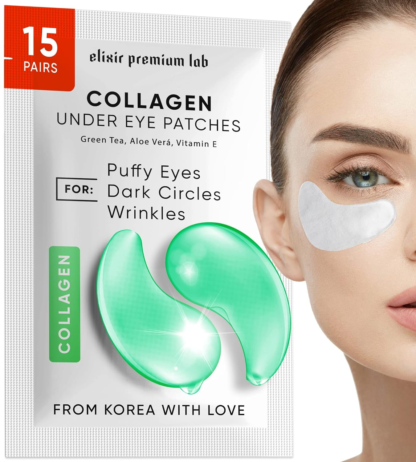 Under Eye Gels for Puffy Eyes and Dark Circles with Natural Collagen
