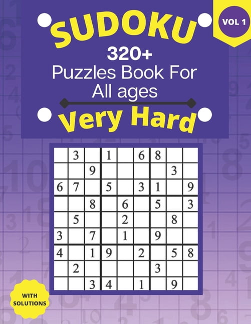 very hard sudoku puzzle books: 9x9 Sudoku Puzzle Book With 320 Very Hard and Extremely Puzzles For Adults, Kids, Teens, , (Paperback)