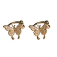 thumbnail image 1 of harmtty 1 Pair Lady Ear Clip Non-Fading Exquisite Shiny Rhinestone Butterflies Shape No Piercing Ear Cuff Female Jewelry, 1 of 8
