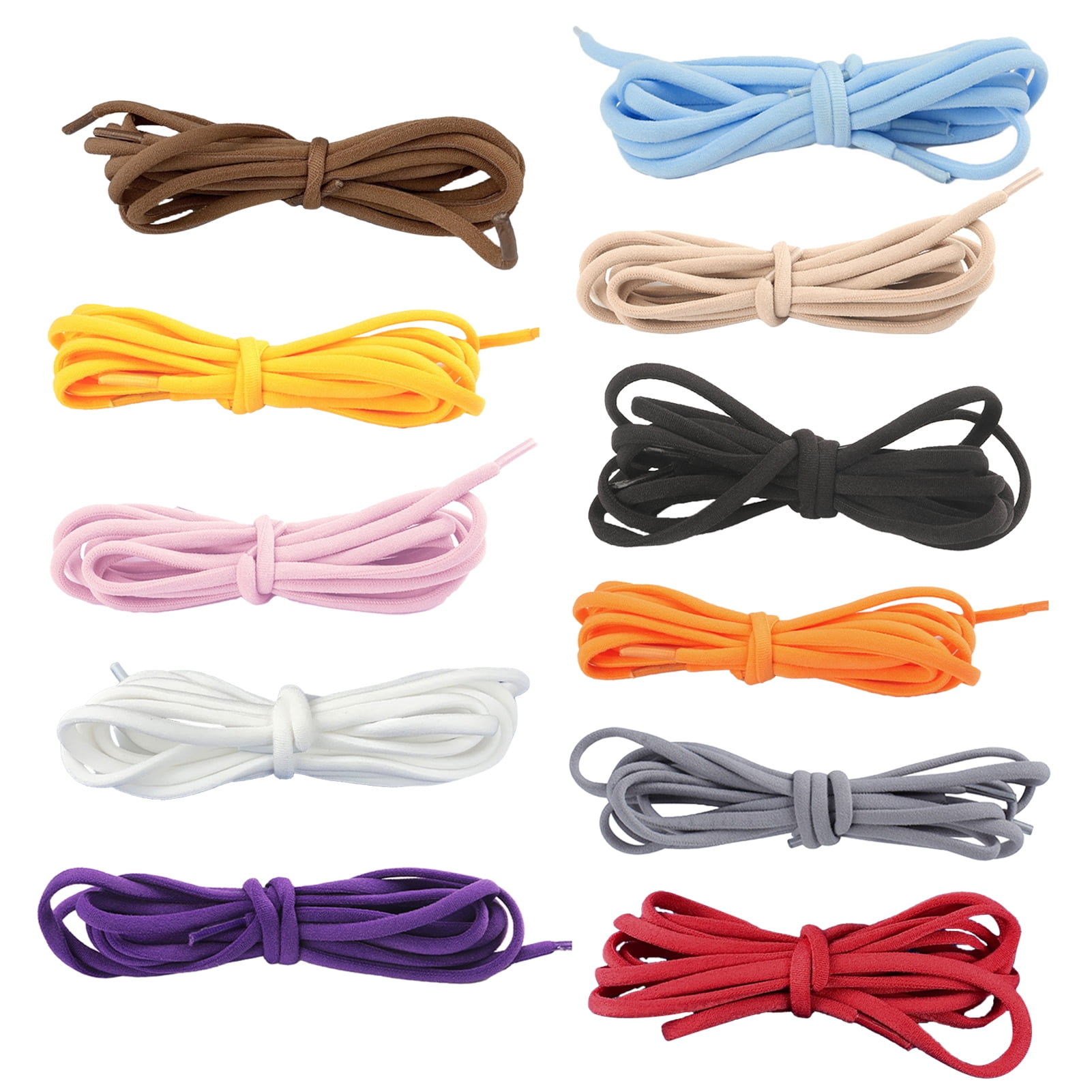 harmtty 1 Pair Sneaker Shoelaces Wear-resistant Elastic with Metal ... - Zero-Slip Shoelaces For Unpredictable Conditions