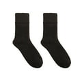 thumbnail image 1 of harmtty 1 Pair Socks Perfect Gifts Colorful Soft Unisex Solid Long Socks for Winter,Black Men, 1 of 8