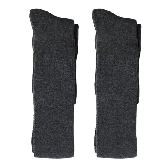 harmtty 1 Pair Winter Stocking Extra Thick Keep Warmth Casual Velvet Warm Thermal Socks for Home,Dark Gray