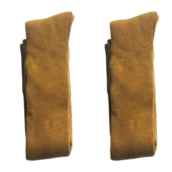 harmtty 1 Pair Winter Stocking Extra Thick Keep Warmth Casual Velvet Warm Thermal Socks for Home,Ginger