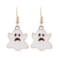 thumbnail image 1 of harmtty 1 Pair Women Earrings Novelty Spoof Funny Halloween Style Pumpkin Ghost Drop Earrings for Daily Wear, 1 of 7