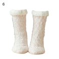 thumbnail image 1 of harmtty 1 Pair Women Socks Dot Plush Autumn Winter Sweet Lightweight Floor Socks for Living Room, 1 of 8
