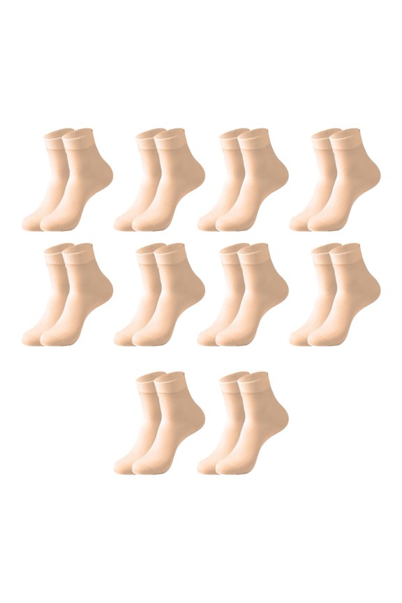 10Pairs Socks Women Men Disposable Thick Silk Socks for Ice Rink Foot Bath,Skin