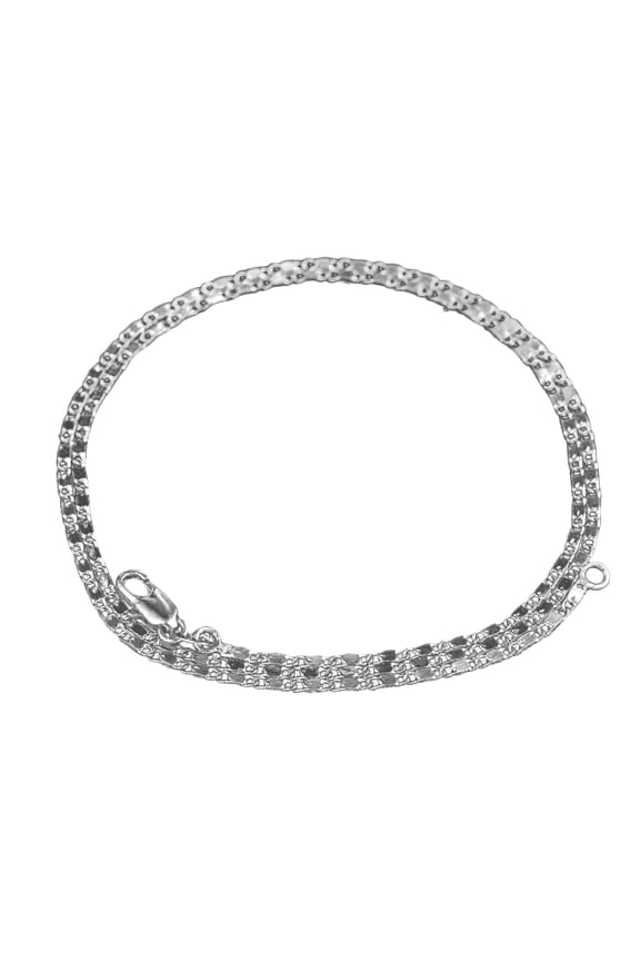 28 inch 2mm Cool Women Men Flat Link Chain Necklace Jewelry Accessory,Silver