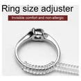 thumbnail image 1 of harmtty 5Pcs/Set Ring Size Adjuster Invisible Soft Texture Comfortable Wearing Jewelry Guard Spiral Silicone Tightener for Loose Rings,3 mm Circle, 1 of 8
