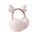 thumbnail image 1 of harmtty Attractive Earmuffs Thick Lining Faux Rabbit Fur Warm High Elasticity Women Earmuffs for Daily Use,White, 1 of 8