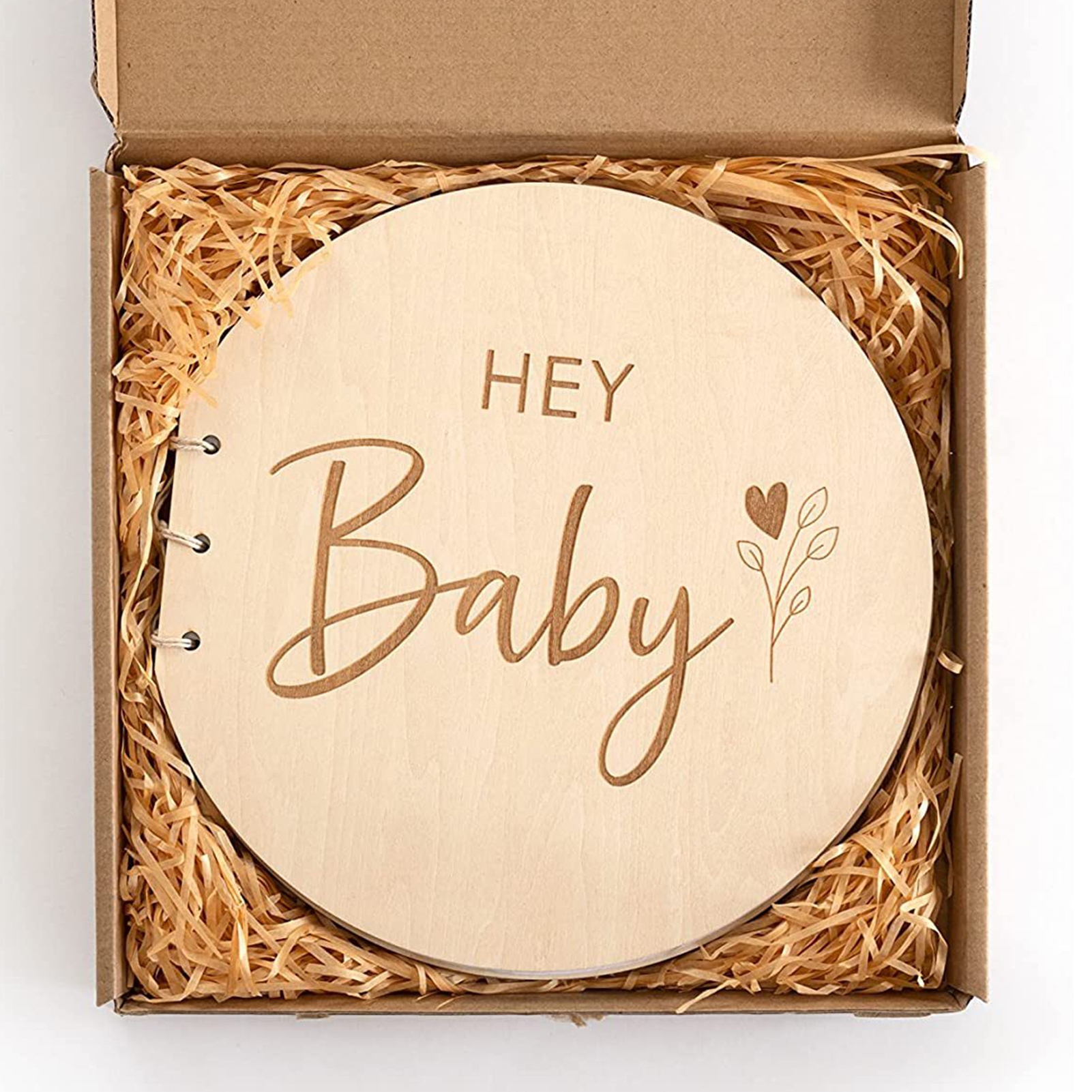 harmtty Baby Shower Guest Book Cherish Memories Wishes Wooden Guestbook