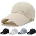 thumbnail image 1 of harmtty Baseball Cap Buckle Closure Sun Breathable Solid Color Outdoor Hat for Women Black, 1 of 8