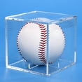 thumbnail image 1 of harmtty Baseball Display Case Transparent Storage Durable Square Baseball Show Box Sports Supplies,Transparent Color, 1 of 7