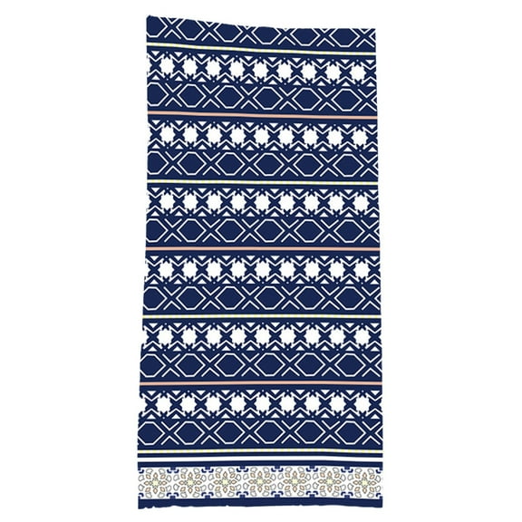 harmtty Beach Towel Easy to Carry Bright Color Strong Water Absorption Microfiber 150x75cm Geometry Pattern SPA Bath Towel,G