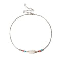 thumbnail image 1 of harmtty Bohemian Women Summer Beach Adjustable Beads Shell Choker Necklace Jewelry,Silver, 1 of 8