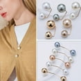 thumbnail image 1 of harmtty Clothes Brooch Classic Simple Graceful Fine Workmanship Fixed Clothes Simulation Pearl Pin for Dating, 1 of 8