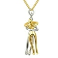 thumbnail image 1 of harmtty Couple Necklace Hugging Figure Statue Love Durable His-and-hers Necklace for Gift,Silver, 1 of 8