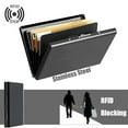 thumbnail image 1 of harmtty Credit Card Holder Smooth Surface Protective Lightweight RFID Blocking Credit Card Holder for Business Card,Blue, 1 of 8