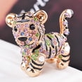 thumbnail image 1 of harmtty Decorative Key Chain Perfect Gifts Alloy Animal 3D Tiger Shape Keyring for Home,Golden, 1 of 8