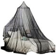 thumbnail image 1 of harmtty Dome Mosquito Net Easy Installation Fine Mesh Wear Resistant Stars Princess Canopy Fluorescent Bedcover Curtain for Home,Black, 1 of 8