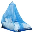 thumbnail image 1 of harmtty Dome Mosquito Net Easy Installation Fine Mesh Wear Resistant Stars Princess Canopy Fluorescent Bedcover Curtain for Home,Blue, 1 of 8