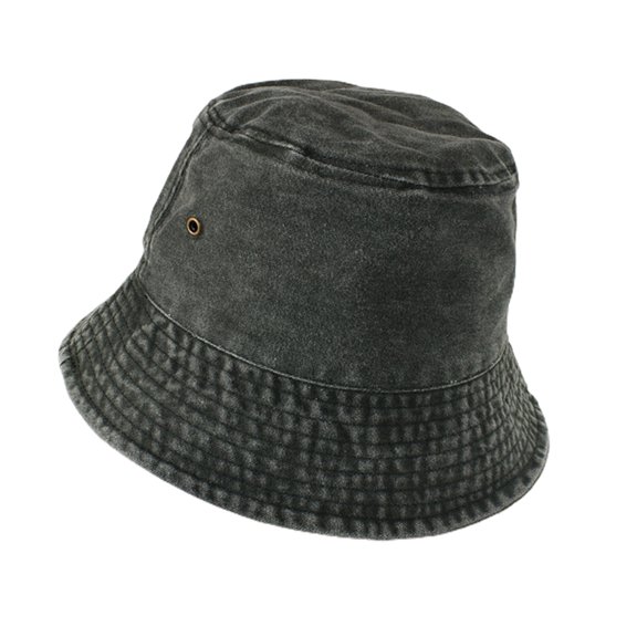 harmtty Fisherman Hat Vintage Foldable Denim Simple Style Bucket Hat for Men,Army Green