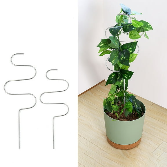 harmtty Flower Decorative Frame Sturdy Long-term Use Stainless Steel Premium Plant Support Climbing Rack for Yard,30cm