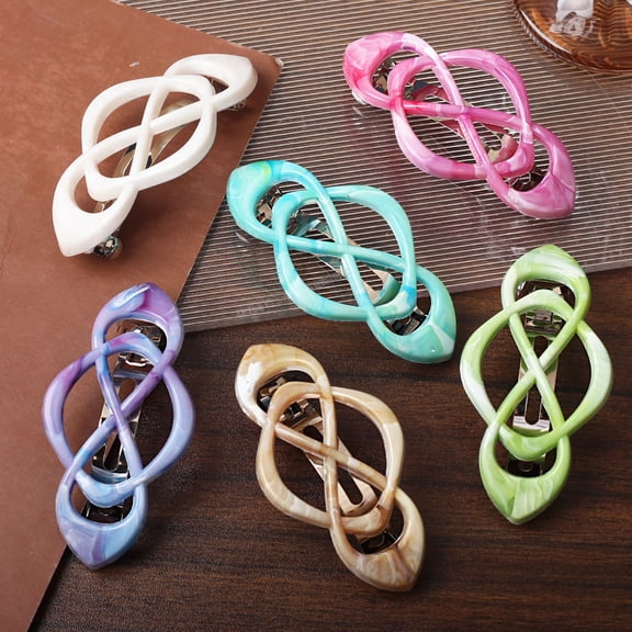 harmtty French Style Hair Clip Decorative Vintage Half Ponytail Spring Clip Non-Slip Design Strong Grip Hair Pin Hair Accessories