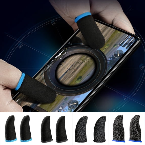 harmtty Gaming Finger Gloves Anti pilling Lightweight Washable Dense Fabric High Elasticity Sensitive Breathable Conductive Gaming Gloves for Games