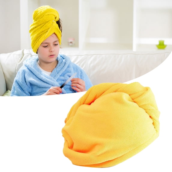 harmtty Hair Turban Breathable Strong Absorbent Microfiber Hair Drying Towel for Bathroom