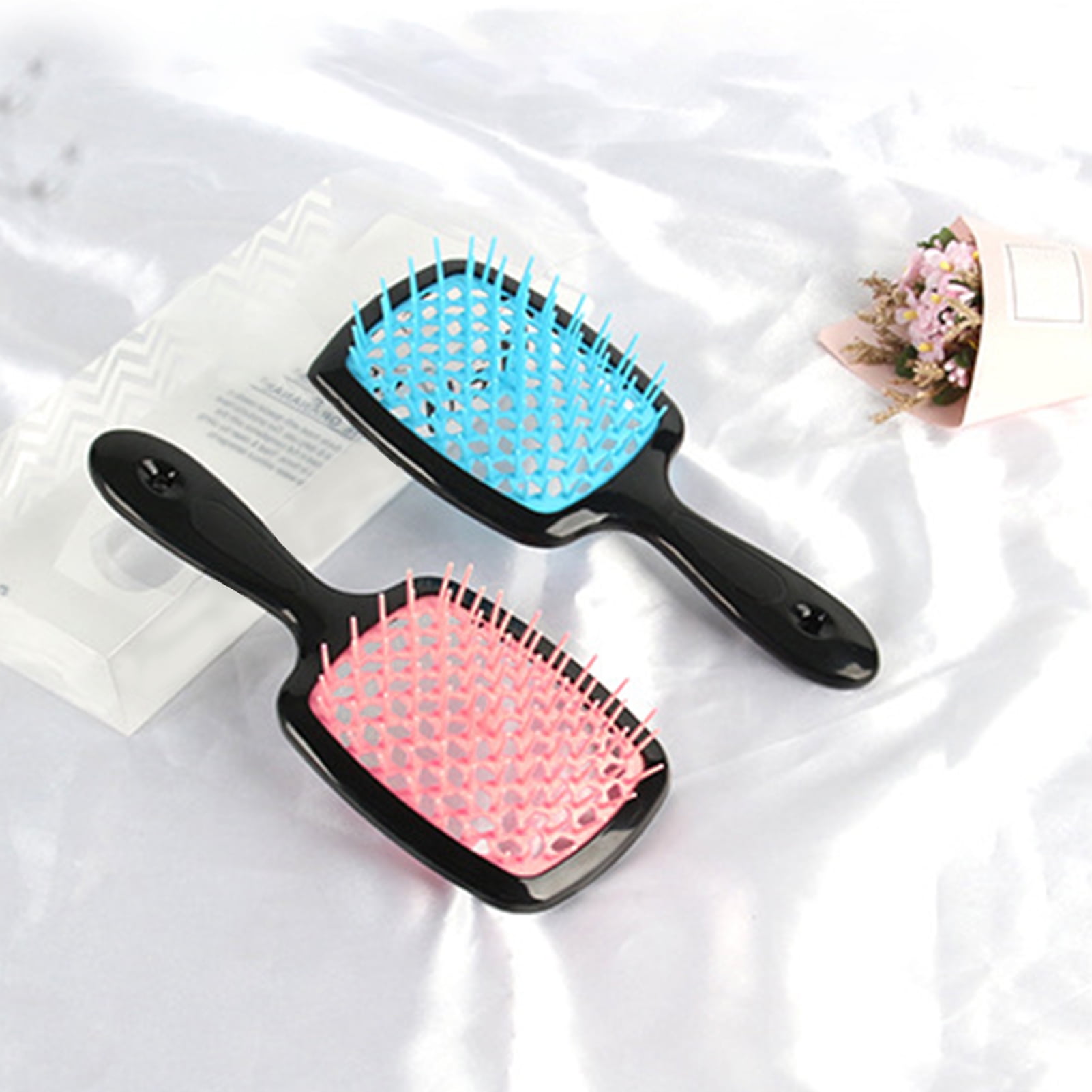 harmtty Hollow Grid Dry Wet Use Scalp Massage Salon Hairstyle Tool