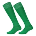 thumbnail image 1 of harmtty Long Tube Socks Breathable Sweat Absorption No Odor Elastic Long Tube Socks for Playing Football,Green, 1 of 8