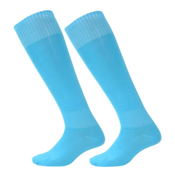 harmtty Long Tube Socks Breathable Sweat Absorption No Odor Elastic Long Tube Socks for Playing Football,Sky Blue