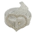 thumbnail image 1 of harmtty Luxury Women Full Rhinestone Inlaid Round Heart Oval Buckle Belt Jeans Waistband, 1 of 8