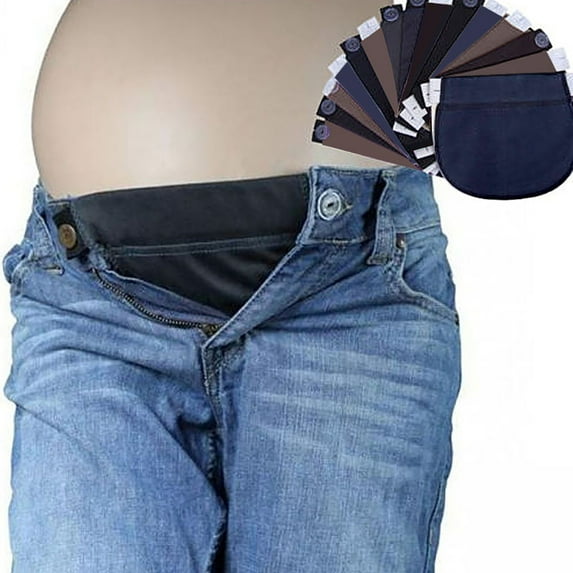 harmtty Maternity Pregnant Women Waistband Belt Adjustable Elastic Pants Waist Extender