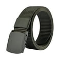 thumbnail image 1 of harmtty Men Belt Adjustable Exquisite Buckle Men Lightweight All Match Waist Belt for Daily Wear,Army Green, 1 of 8