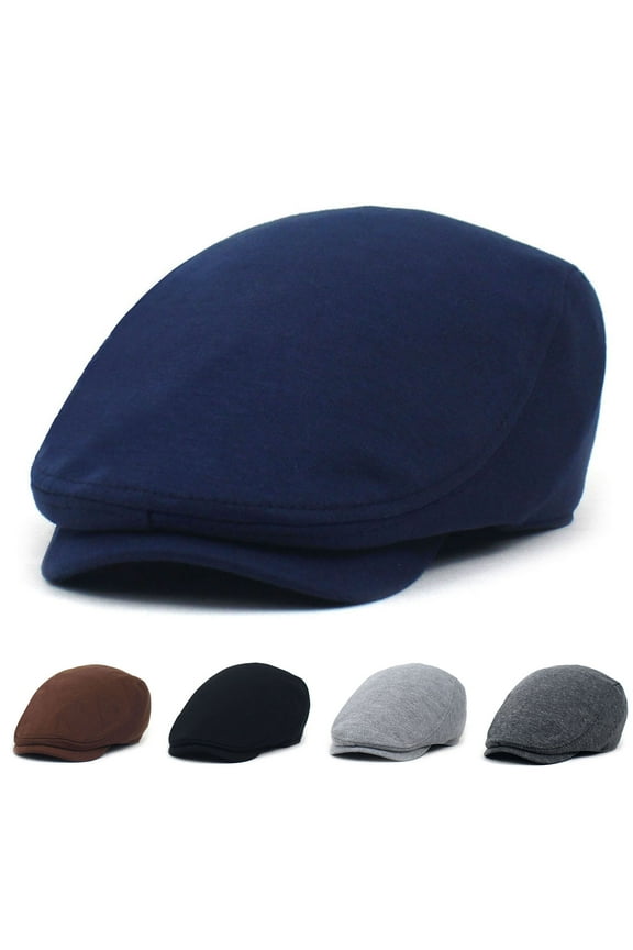 Men Beret Hat Breathable Durable Washable Sunscreen Handsome Newsboy Caps for Outdoor,Brown
