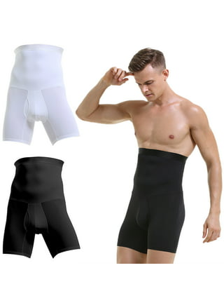 Male Mid-Thigh Compression Bodysuit w/Sleeves & Zipper (MG07)
