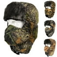 thumbnail image 1 of harmtty Men Hat Camouflage Thicken Autumn Winter Warm Korean Style Ear Flap Hat for Outdoor,Green, 1 of 8