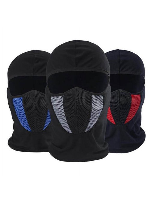 Men Hat Contrast Color Windproof Summer Thin Sweat-absorbing Face Cover for Outdoor,Black