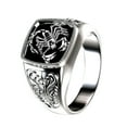 thumbnail image 1 of harmtty Men Scorpion Engraved Alloy Wide Finger Ring Birthday Club Party Jewelry Gift,Silver, 1 of 6