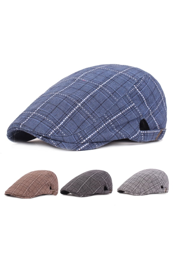 Newsboy Caps British Western Style Portable Good-looking Design Men Hat for Daily Wear,Light Grey